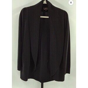 Quince Black Mongolian Cashmere Open Cardigan Sweater Women's S
